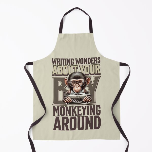 Item preview, Writing Lover, Monkey Writer Stories, Awesome Monkey, Loving Monkeys designed and sold by DAMOTAmagazine.