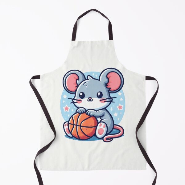 Item preview, Cute mouse with a basketball  designed and sold by Culmika.