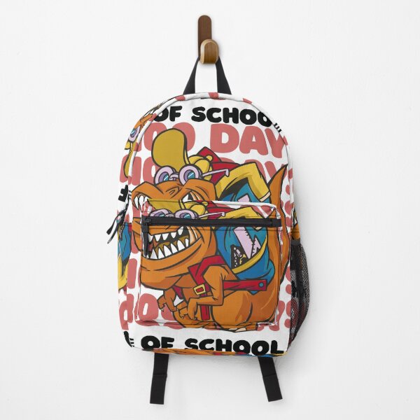 Item preview, 100 Days of school typography featuring a T-rex dino with bacpack #1 designed and sold by XYDstore.