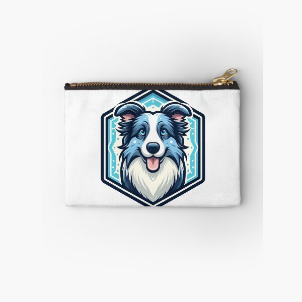 Item preview, Border Collie Blue Merle Herding Dog Cartoon Illustration Bright designed and sold by CoffeeIsATrip.