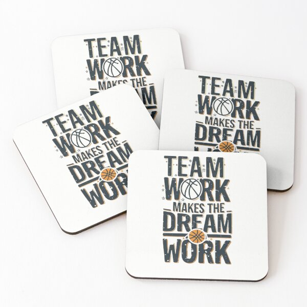 Item preview, Team work makes the dream work, basketball slogan  designed and sold by Culmika.
