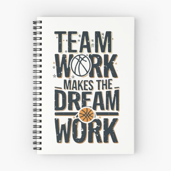 Item preview, Team work makes the dream work, basketball slogan  designed and sold by Culmika.