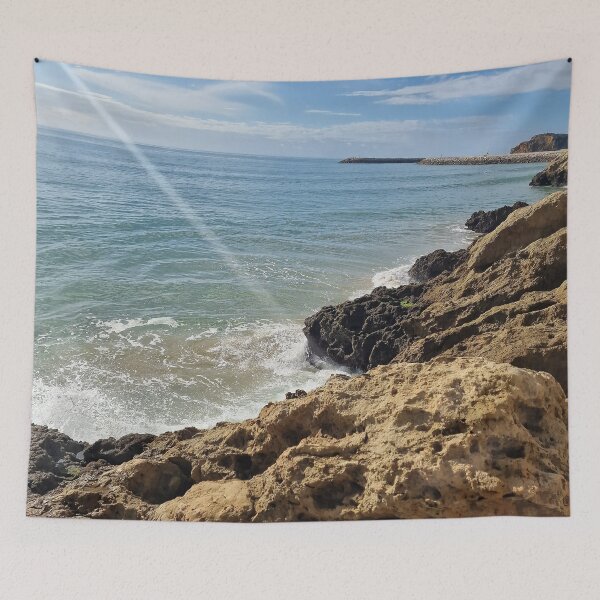 Item preview, Europe, Portugal, Algarve, cliffs, sunbeam, sea, photography, BebiCervin designed and sold by BebiCervin.