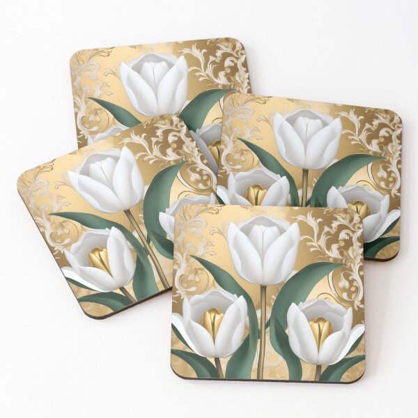 Item preview, Baroque Inspired White Tulips designed and sold by DesignsByPrnces.