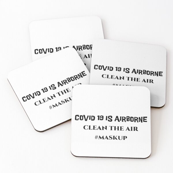 Item preview, Covid 19 Is Airborne Clean the Air designed and sold by SUPA PRINTZZ.