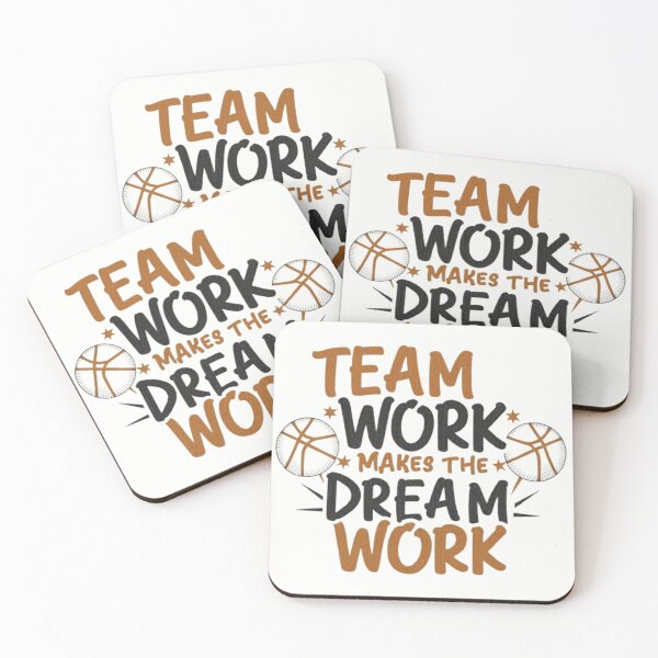 Item preview, Team work makes the dream work, basketball slogan  designed and sold by Culmika.