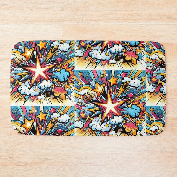 Item preview, Superstar Explosion: A Pop Art Sky designed and sold by M-ormin.