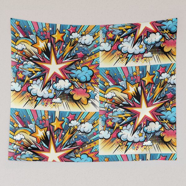 Item preview, Superstar Explosion: A Pop Art Sky designed and sold by M-ormin.