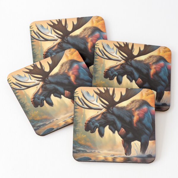 Item preview, Moose designed and sold by Dryden Stewart Enterprises.