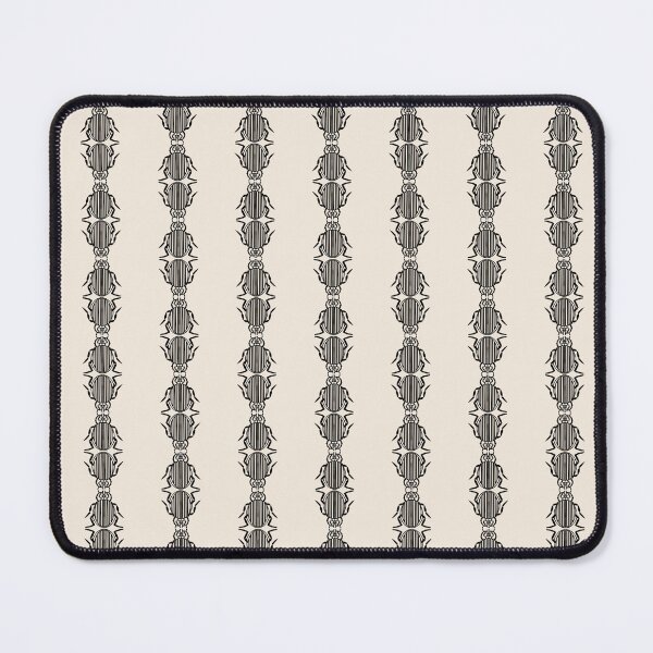 Item preview, Black and ivory modern striped critter art. designed and sold by Meteryards.