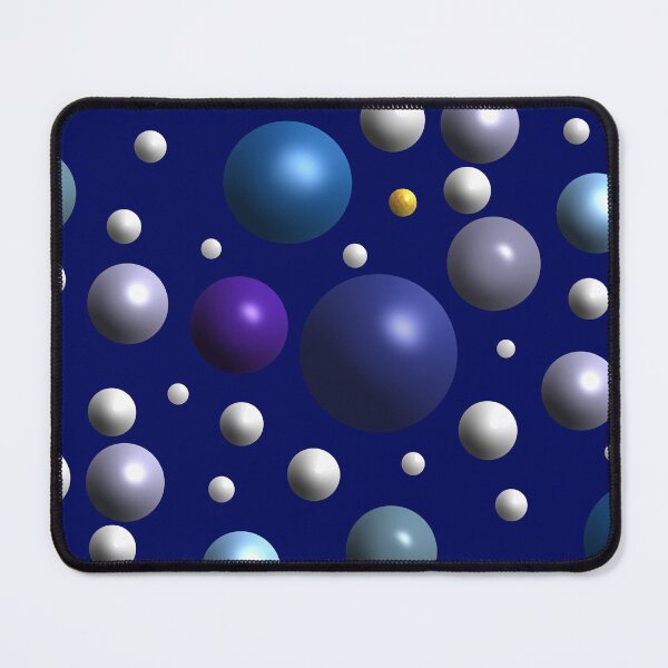 Item preview, Blue Gold Purple Bubbles Pattern designed and sold by ImagesByCW.