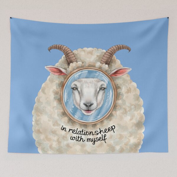 Item preview, In Relationsheep with Myself II designed and sold by GodGoddess.