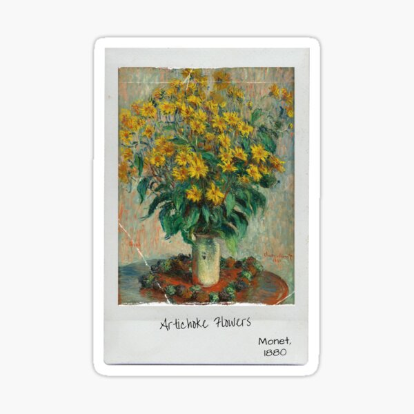 Vista previa del artículo con la obra «Flores de alcachofa», diseñado y vendido por harajokeu.