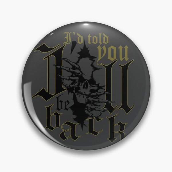 Item preview, Dart skull motif with saying: I'll be back, cool design for leisure and sports. designed and sold by ChrUzDesigner.