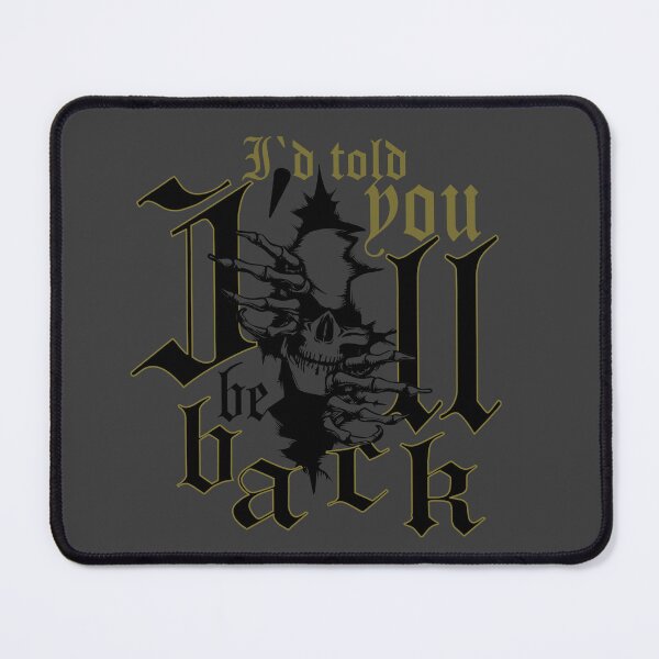 Item preview, Dart skull motif with saying: I'll be back, cool design for leisure and sports. designed and sold by ChrUzDesigner.