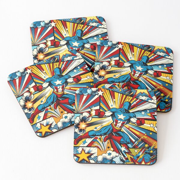 Item preview, Dynamic Comic Hero Burst Pattern designed and sold by M-ormin.