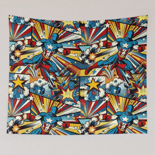 Item preview, Dynamic Comic Hero Burst Pattern designed and sold by M-ormin.