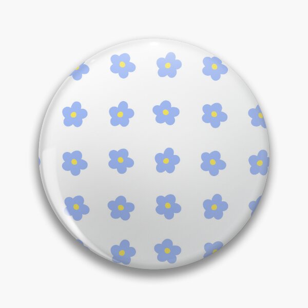 Item preview, 25 Minimalistic Two Coloured Blue Flowers Set designed and sold by posterful.