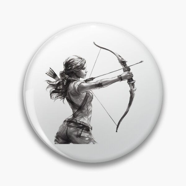 Item preview, Girl Shooting a Bow designed and sold by TimberPalette.