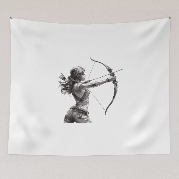 Item preview, Girl Shooting a Bow designed and sold by TimberPalette.
