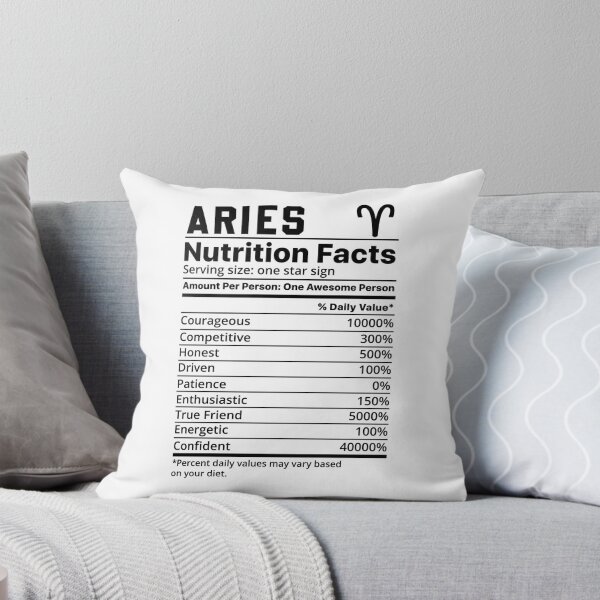 Item preview, Aries Zodiac Sign Nutrition Facts , Astrology , Star Sign Characteristics, Horoscope Graphic, Astrological Decor designed and sold by pugshowsfashion.