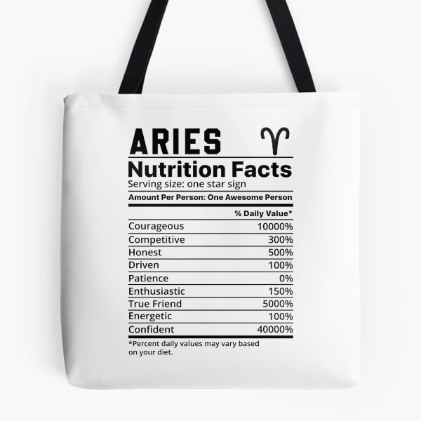 Item preview, Aries Zodiac Sign Nutrition Facts , Astrology , Star Sign Characteristics, Horoscope Graphic, Astrological Decor designed and sold by pugshowsfashion.