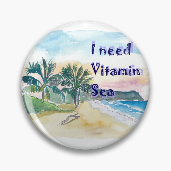 Item preview, Caribbean Beach Vibes - I need Vitamin Sea designed and sold by artshop77.