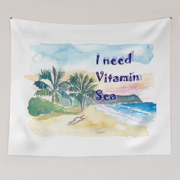 Item preview, Caribbean Beach Vibes - I need Vitamin Sea designed and sold by artshop77.