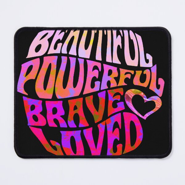 Item preview, Pop Art Beautiful Powerful Slogan designed and sold by RedPurple-Tees.