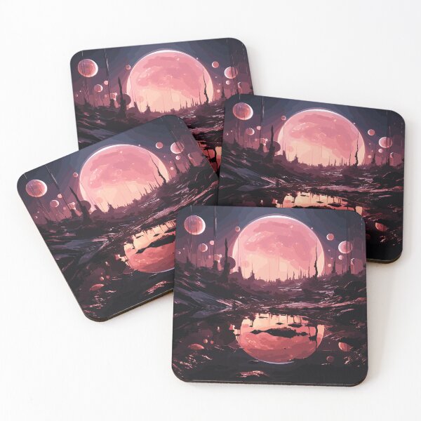 Item preview, Strange worlds. Crimson Cosmos. designed and sold by Colorful-Art-J.