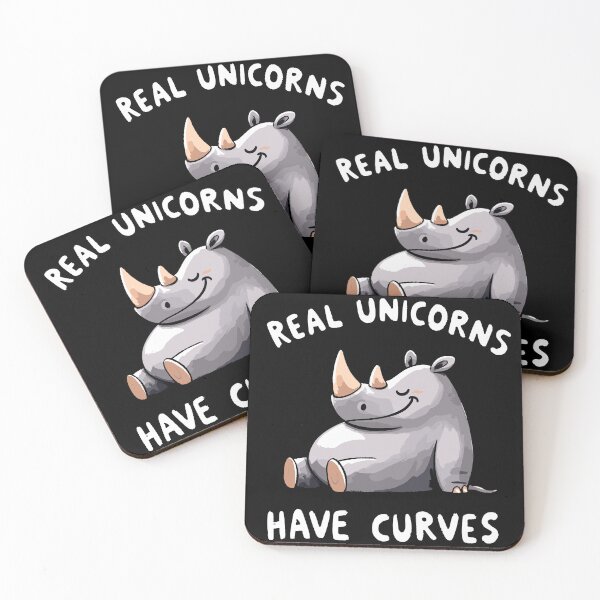 Item preview, Real Unicorns have Curves Rhinocerus designed and sold by DoodleDashShop.
