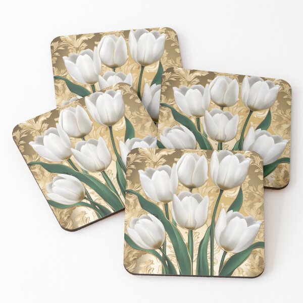 Item preview, Baroque Inspired White Tulips designed and sold by DesignsByPrnces.