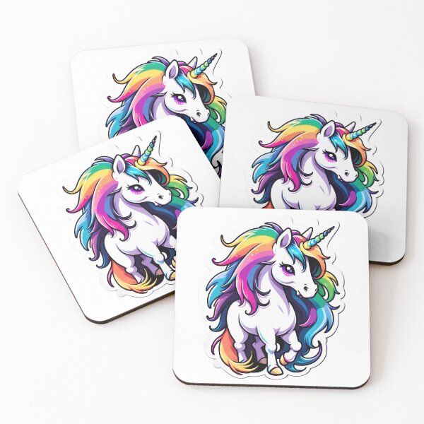 Item preview, Aura - Charming Rainbow Unicorn designed and sold by digistampdesign.
