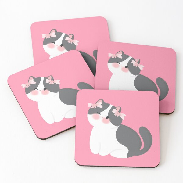 Item preview, Coquette grey Cat designed and sold by tinyfloofstar.