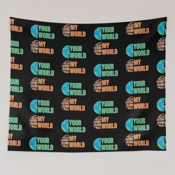 Item preview, Books Lover Your World My World colorful designed and sold by Guess4best.