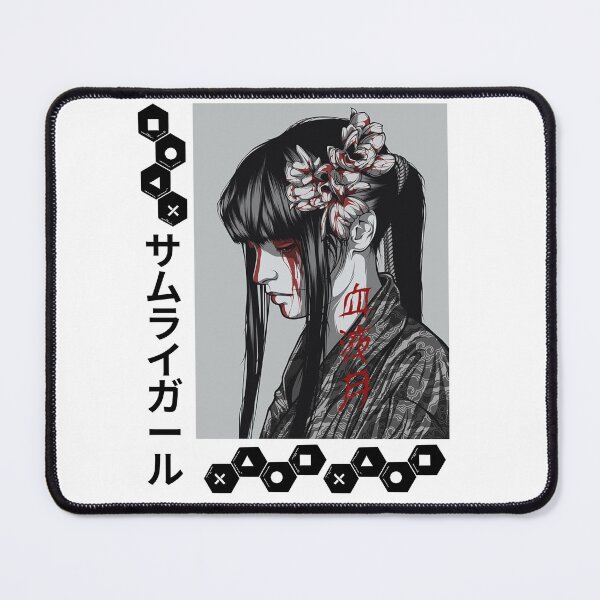Item preview, Girl Anime Art Samurai Blood Kanji designed and sold by JAPANISTICstore.