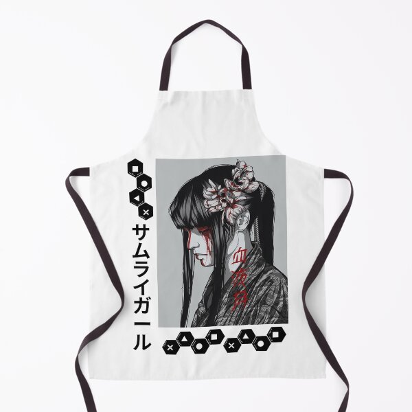 Item preview, Girl Anime Art Samurai Blood Kanji designed and sold by JAPANISTICstore.