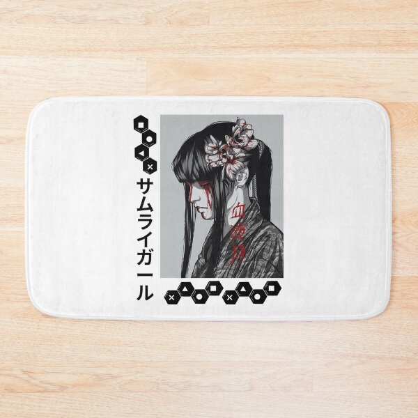 Item preview, Girl Anime Art Samurai Blood Kanji designed and sold by JAPANISTICstore.