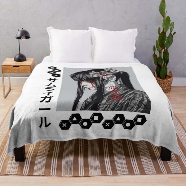 Item preview, Girl Anime Art Samurai Blood Kanji designed and sold by JAPANISTICstore.
