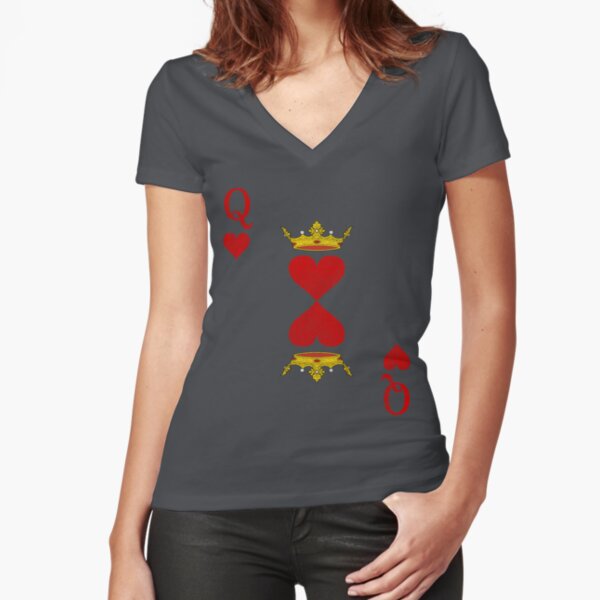 Lattimore Claim Queen of Hearts V-Neck Sweatshirt