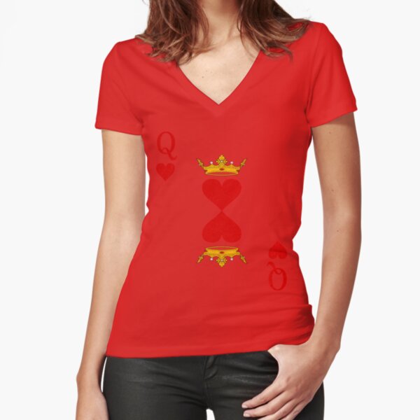 Lattimore Claim Queen of Hearts V-Neck Sweatshirt