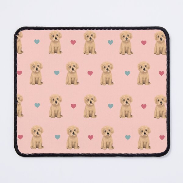 Item preview, Maltipoos and Hearts - pink designed and sold by Kittys-Art.