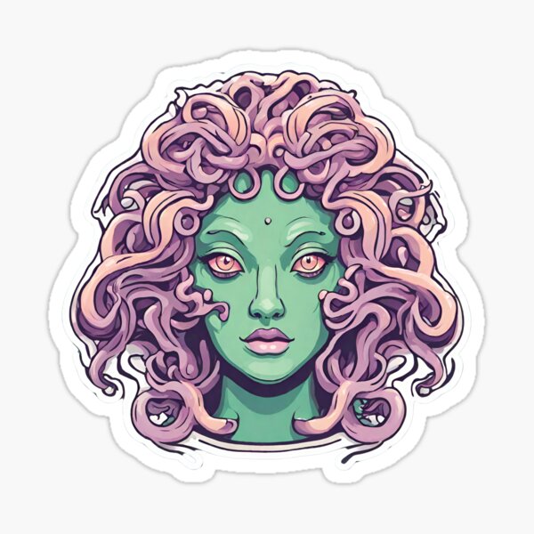 Vista previa del artículo con la obra «Medusa», diseñado y vendido por AllThingsOcean.