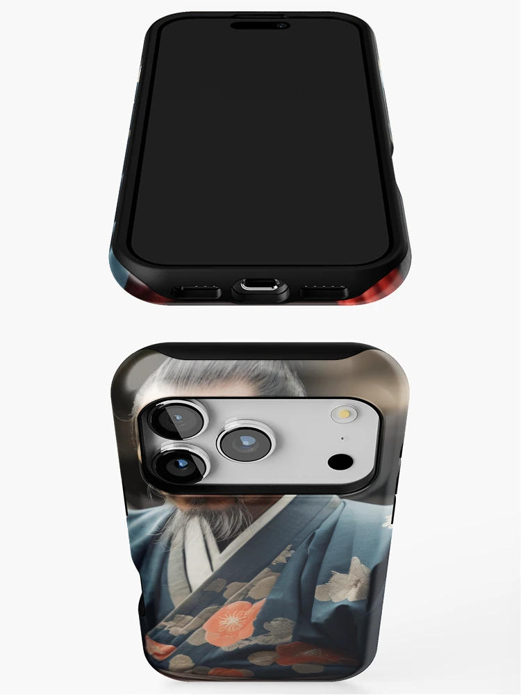 Thumbnail 3 of 4, iPhone Case, Contemplative Reverie | A Samurai's Reflection designed and sold by Rothnaric.