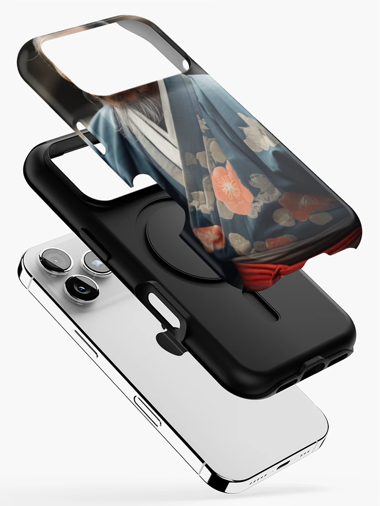 Thumbnail 2 of 4, iPhone Case, Contemplative Reverie | A Samurai's Reflection designed and sold by Rothnaric.