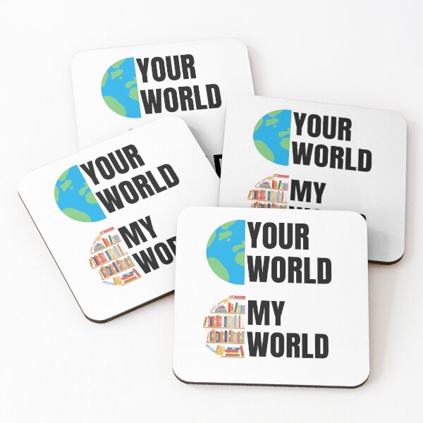 Item preview, Books Lover Your World My World  designed and sold by Guess4best.