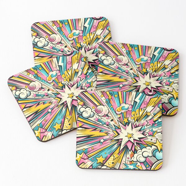 Item preview, Colorful Comic Bang - Retro Pop Art Explosion designed and sold by M-ormin.