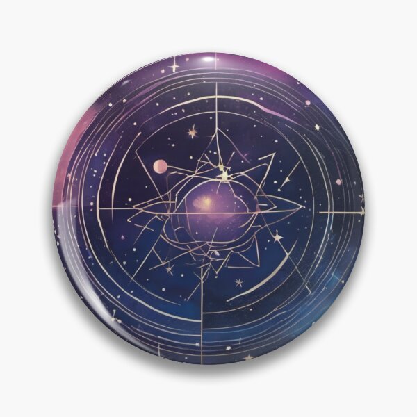 Item preview, Cosmic Brushstroke Emblem designed and sold by GalactiCrafts.