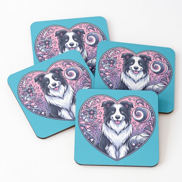 Item preview, Border Collie Black And White Dog smiley Dog Valentine's Balloon designed and sold by CoffeeIsATrip.