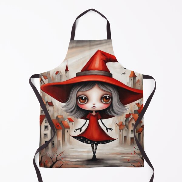 Item preview, Little Red Witch Walks Thru Town designed and sold by NewAgerJul.